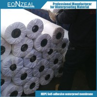 1.5mm ASTM HDPE Self-Adhesive Waterproof Membrane for Basement