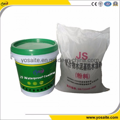 Excellent Adhesivity and Tensile Strength JS Polymer Cement Waterproof Coating