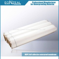 1.2mm/1.5mm HDPE Membrane Self-Adhesive Waterproofing Membrane Plain Finish